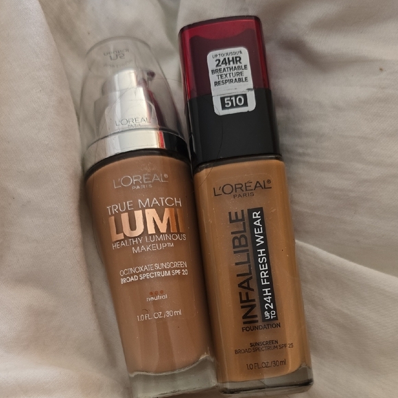 L'Oreal Other - LOREAL Lot 2 True BeigeDark Shades Foundation True Match Lumi + Infallible 24 Hr